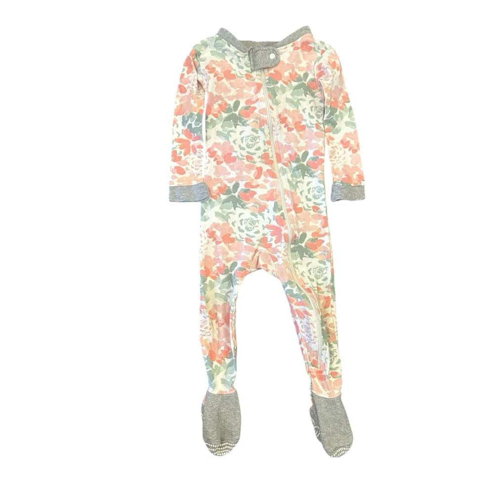 Burt's Bees Baby Organic Cotton Tossed Succulent Zip Up Footed Sleeper